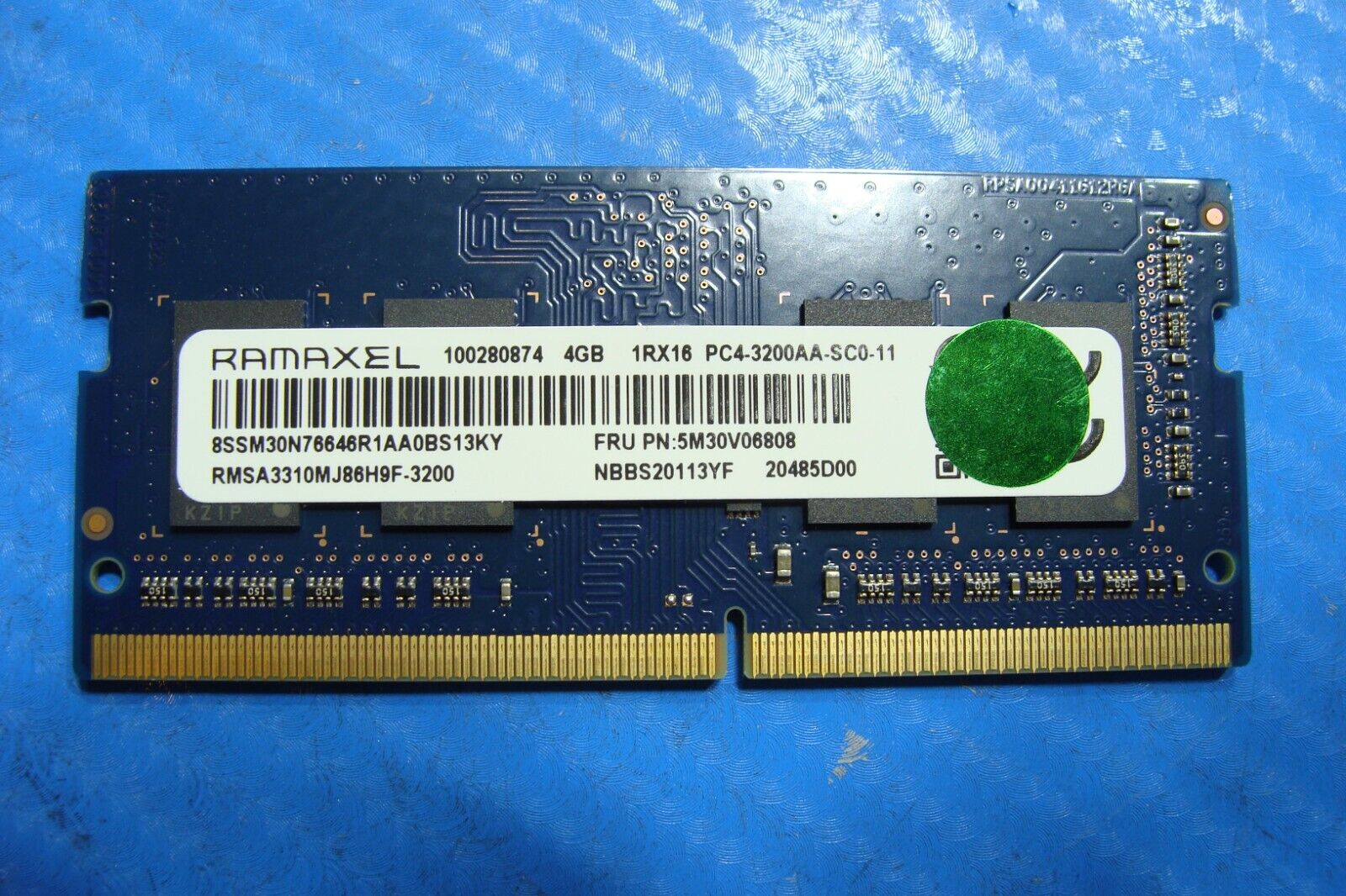 Lenovo 3 15IIL05 Ramaxel 4GB PC4-3200AA Memory Ram RMSA3310MJ86H9F-3200