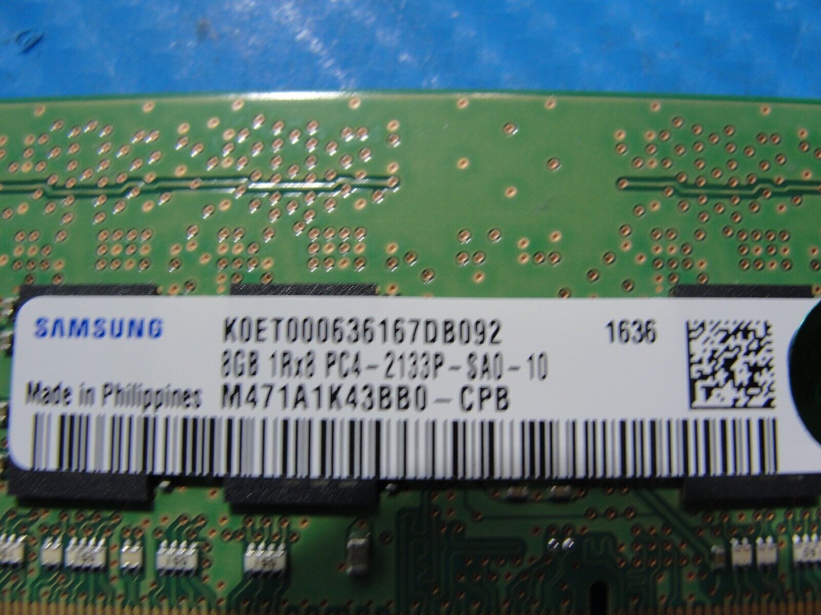 Asus ZX53VW-AH58 So-Dimm Samsung 8GB 1Rx8 Memory Ram PC4-2133P M471A1K43BB0-CPB