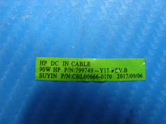 HP 15.6" 15.6" 15-bs070wm OEM Laptop DC IN Power Jack w/ Cable 799749-Y17 