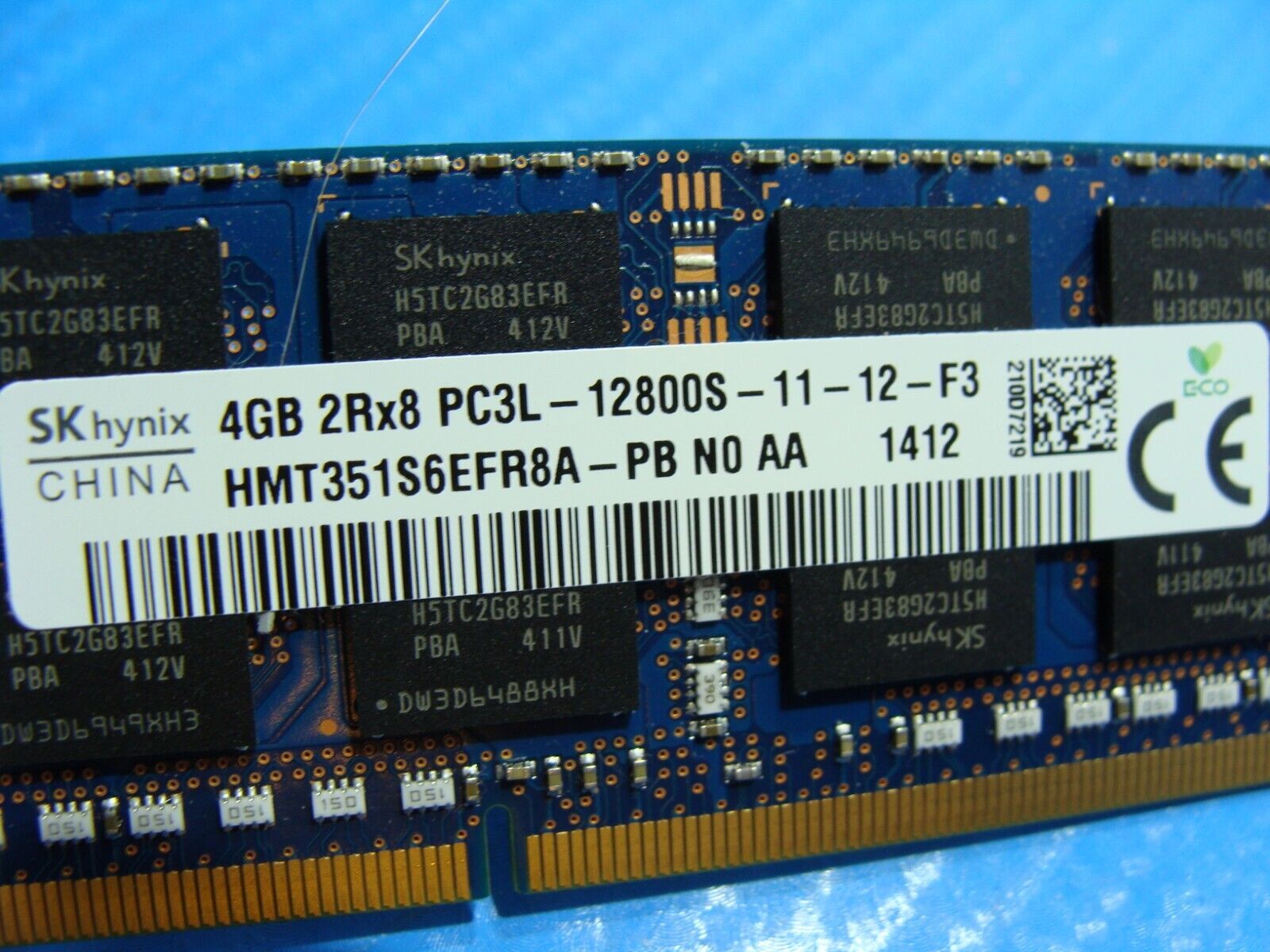 Dell 7537 So-Dimm SK Hynix 4GB 2Rx8 Memory RAM PC3L-12800S HMT351S6EFR8A-PB