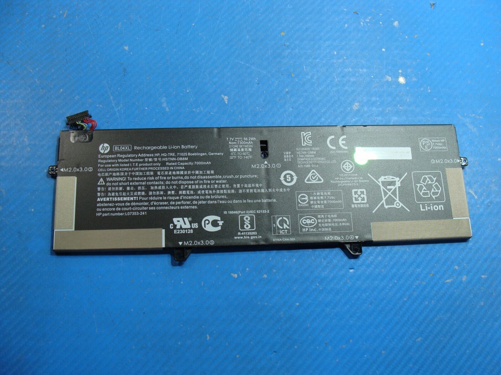 HP EliteBook x360 1040 G6 14 Battery 7.7V 56.2Wh 7000mAh BL04XL L07041-855 82%