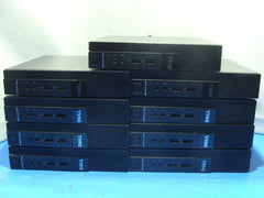 LOT OF 9 Dell Optiplex 3020M MFF Intel Pentium 3250T 2.80Ghz 4 GB RAM 512GB HDD