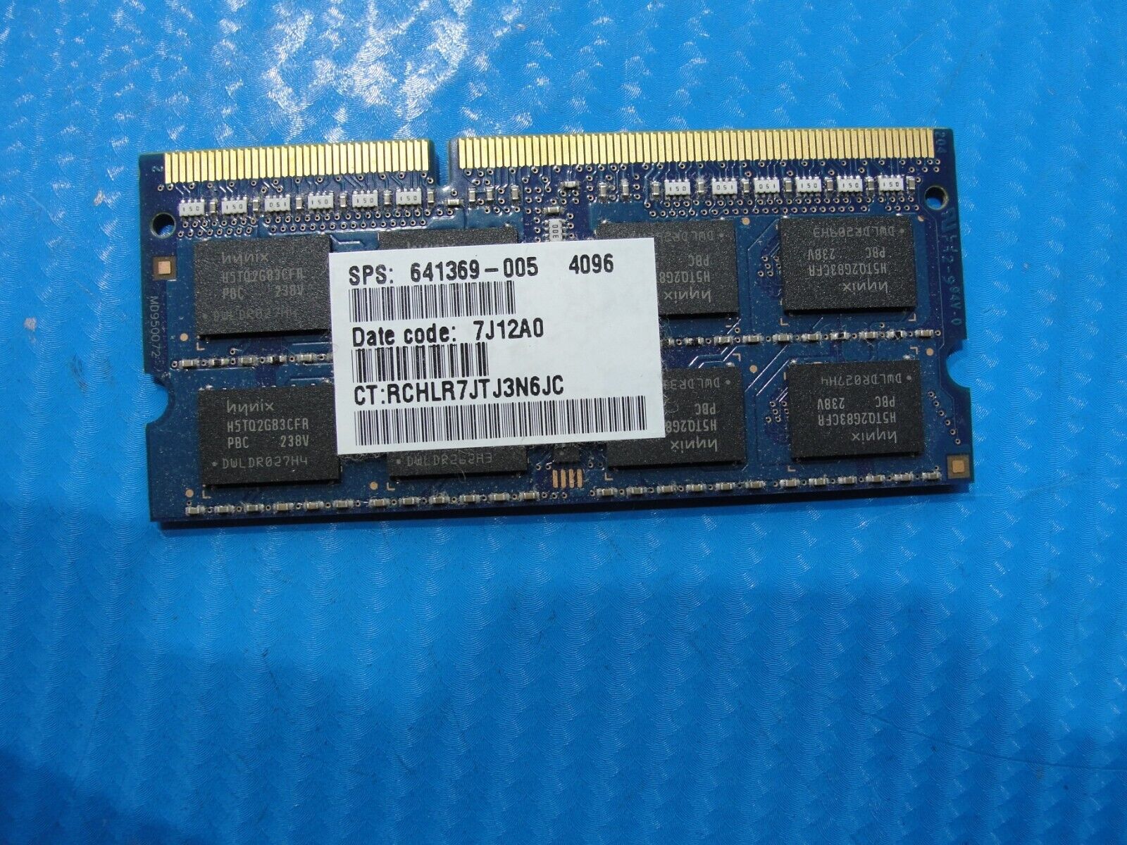 HP Sleekbook 4 Hynix 4Gb 2Rx8 Memory RamSo-Dimm PC3-12800S HMT351S6CFR8C-PB