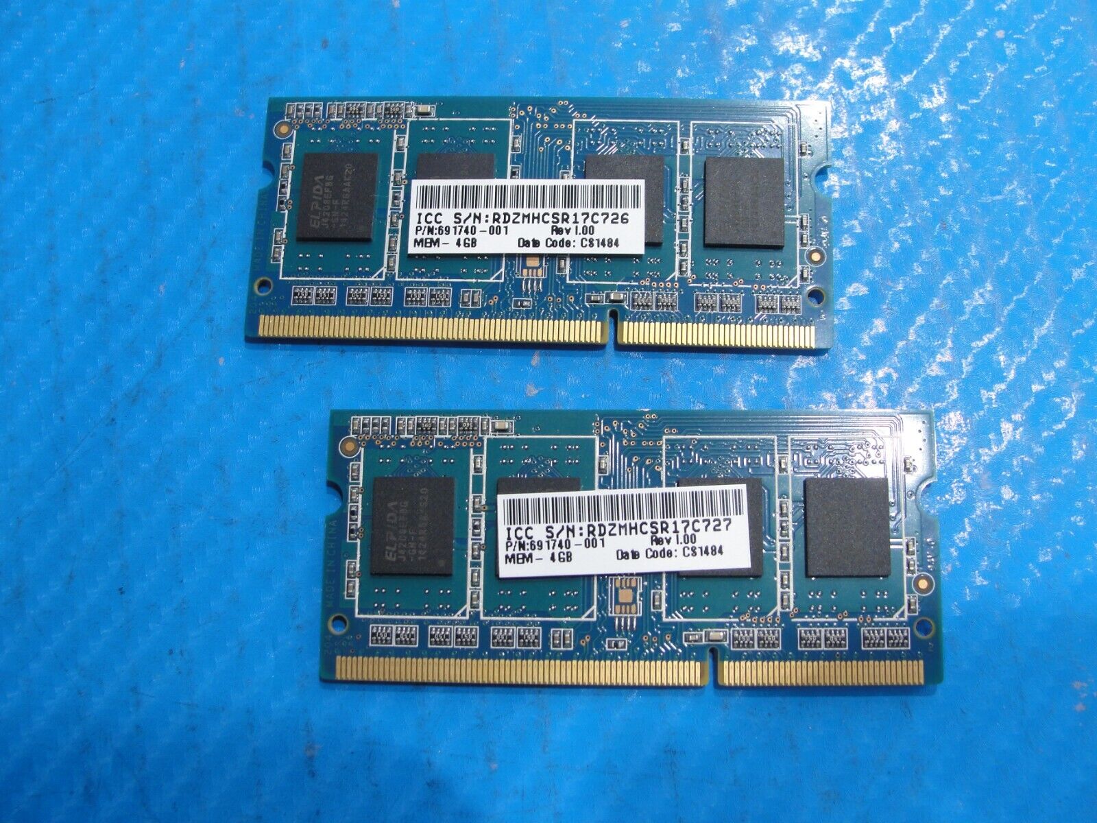 HP Envy 15t-j000 Genuine Ramaxel So-dimm Memory Ram 2x4GB PC3L-12800S