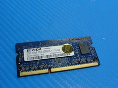 MacBook Pro A1278 SODIMM Elpida 2GB Memory PC3-12800S-11-10-B2 EBJ20UF8BDU0-GN-F - Laptop Parts - Buy Authentic Computer Parts - Top Seller Ebay