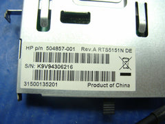 HP Pavilion p6314f-b Genuine PC Slot Media Card Reader w/Cable 504857-001 GLP* HP