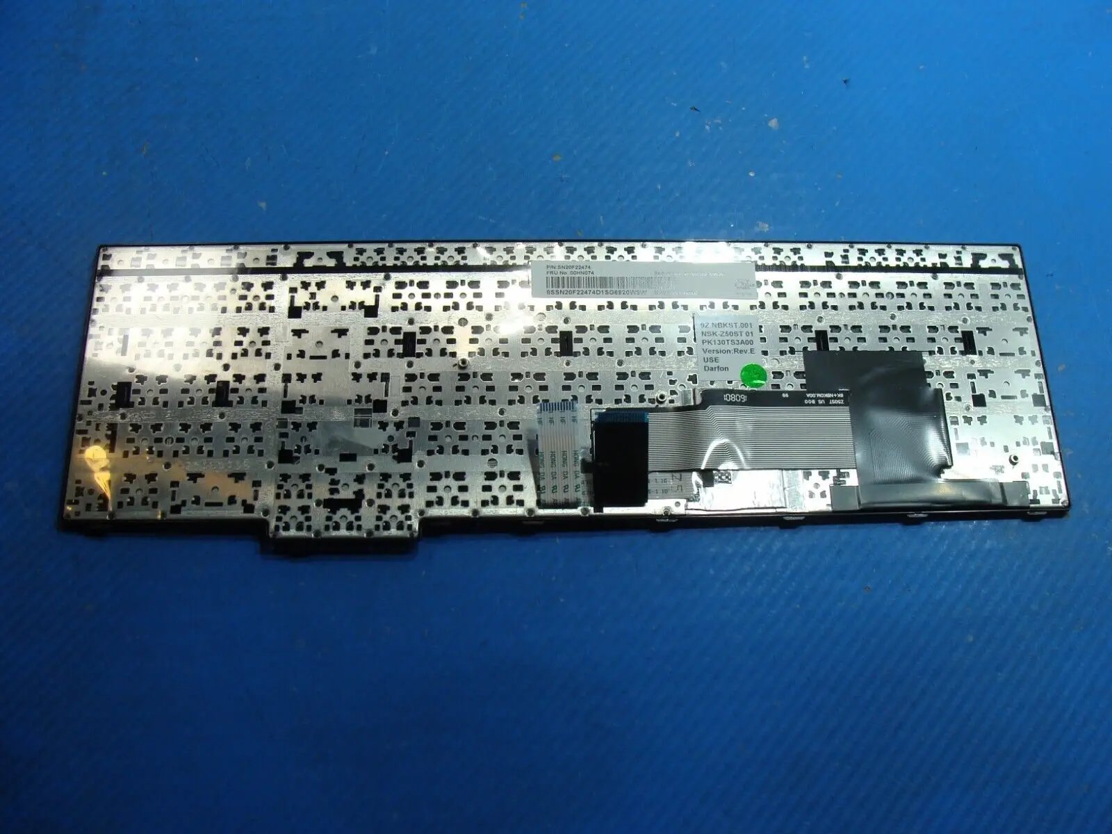 Lenovo ThinkPad 15.6” E560 OEM US Keyboard 00HN074 SN20F22474 9Z.NBKST.001