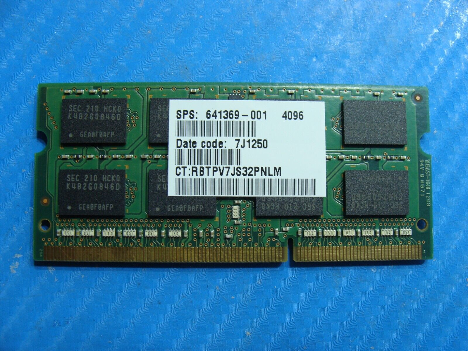 HP  m6-1002xx Samsung 4GB 2Rx8 PC3-12800S SO-DIMM Memory RAM M471B5273DH0-CK0