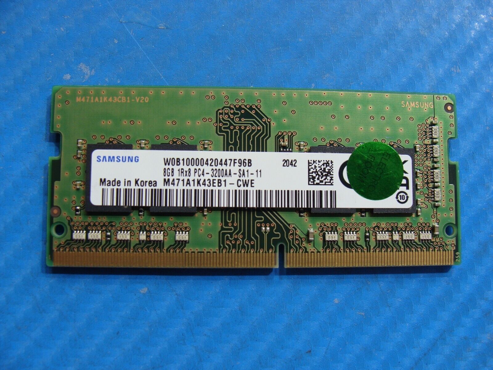 Asus X712DAP So-Dimm Samsung 8GB 1Rx8 Memory RAM PC4-3200AA M471A1K43EB1-CWE