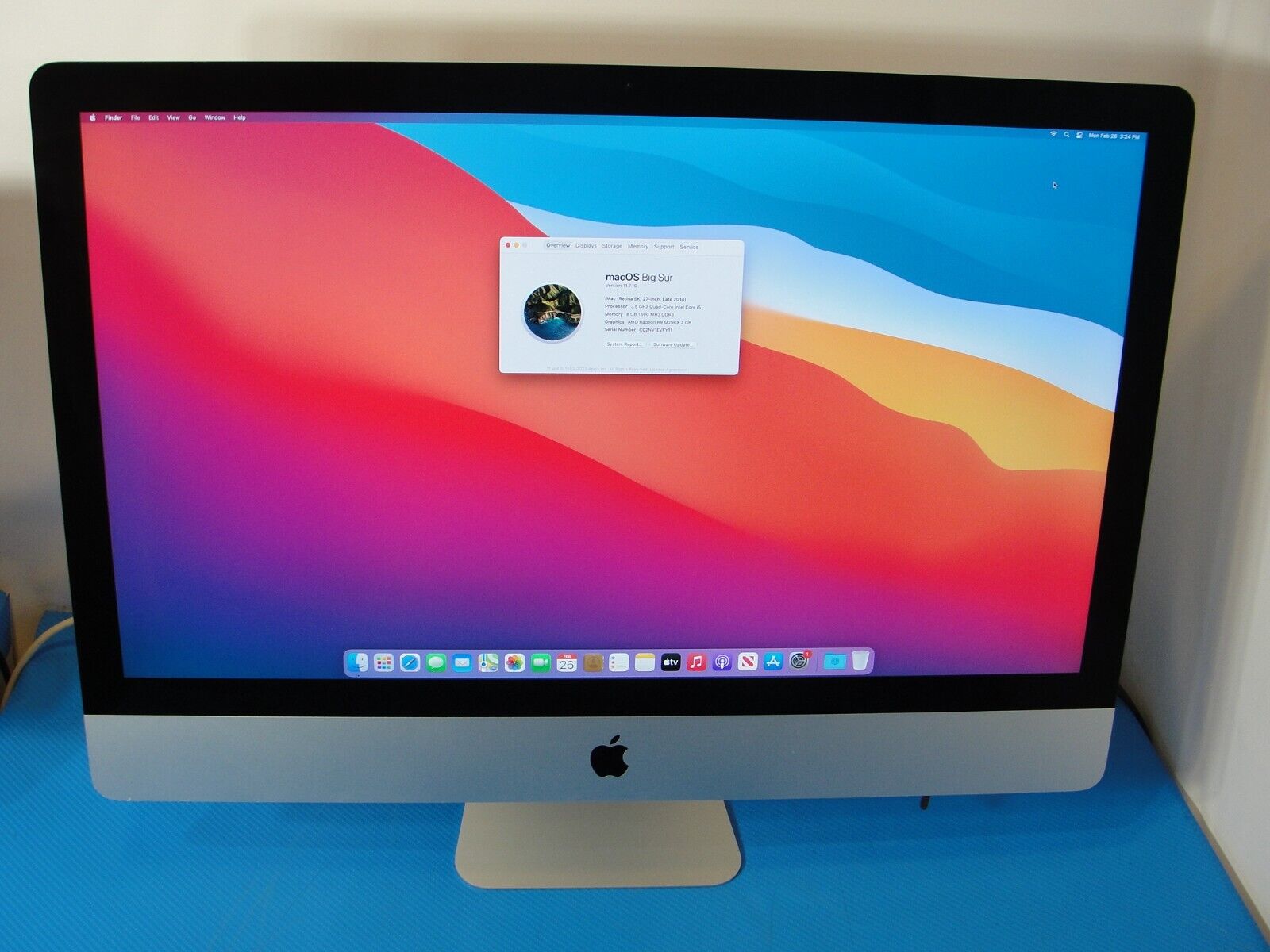 2014 Apple iMac 27 5K Intel Core i5 3.5Ghz 8GB RAM 1TB AMD Radeon R9 M290X