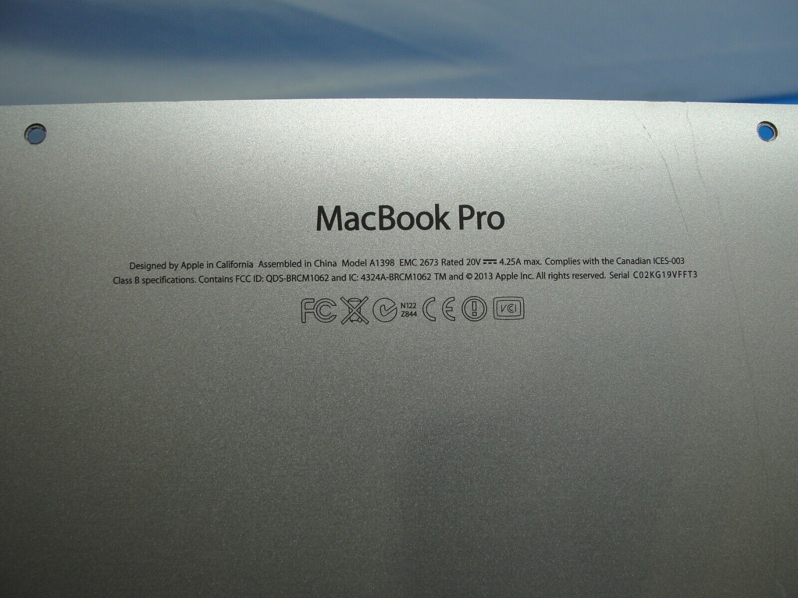 MacBook Pro A1398 15