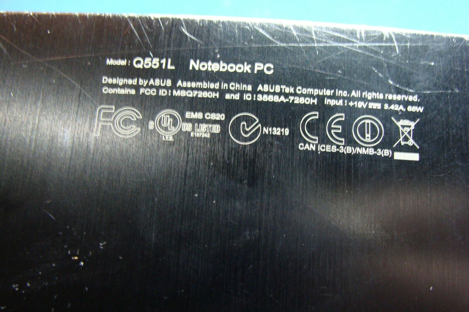 Asus 15.6 Q551LN-BBI706 Genuine Laptop Bottom Case Base Cover 13NB0691AM0201