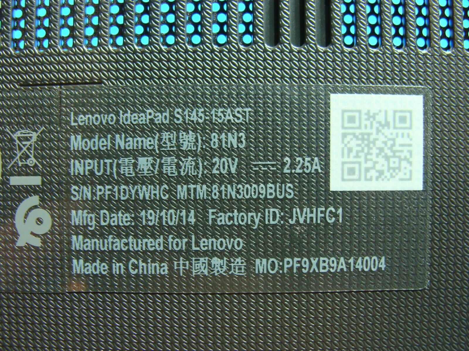 Lenovo IdeaPad S145-15AST 15.6