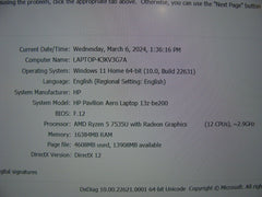 HP Pavilion Aero 13z-be200 13.3FHD+ AMD Ryzen 5 7535U 2.9GHz 16GB 512GB WRTY