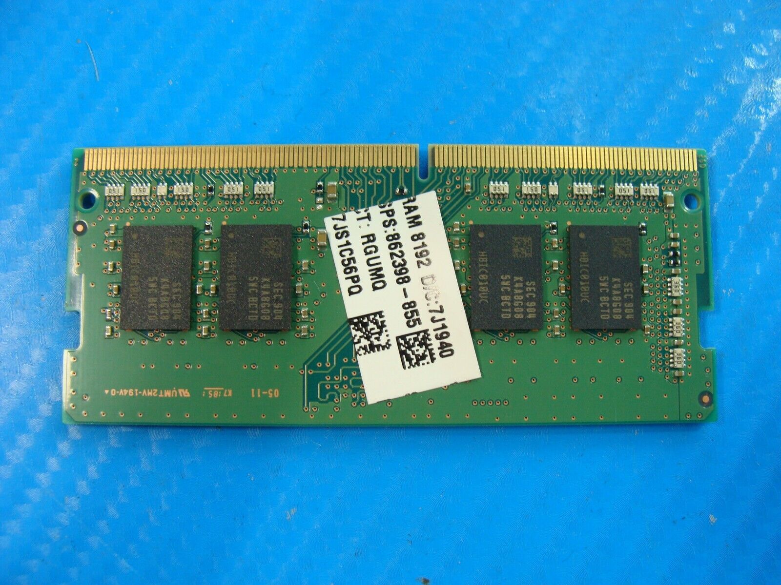 HP 15-dw0043dx So-Dimm Samsung 8GB 1Rx8 Memory RAM PC4-2666V M471A1K43CB1-CTD