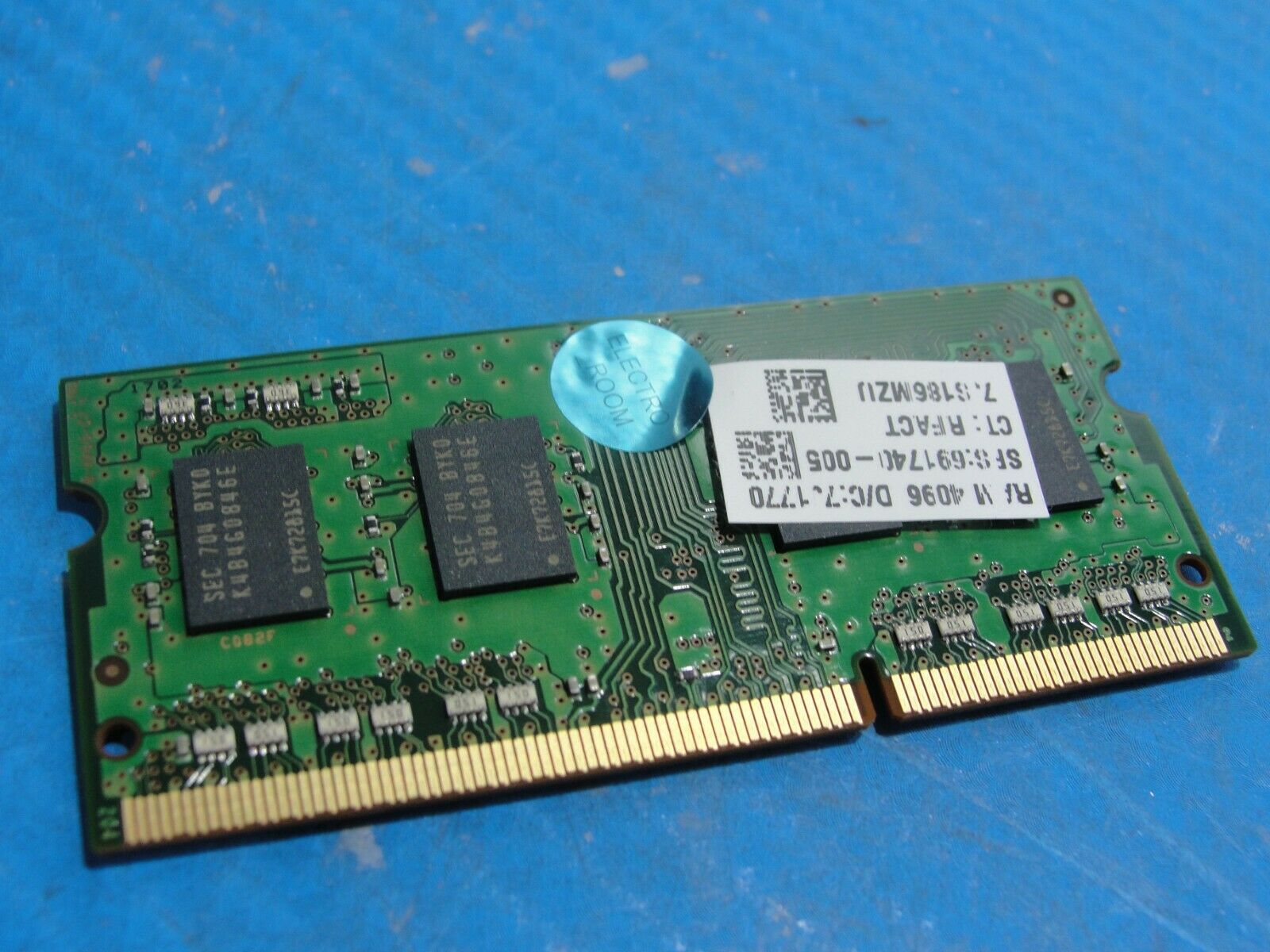 HP 15-bs020wm Samsung 4GB 1Rx8 PC3L-12800S SO-DIMM Memory RAM M471B5173EB0-YK0 