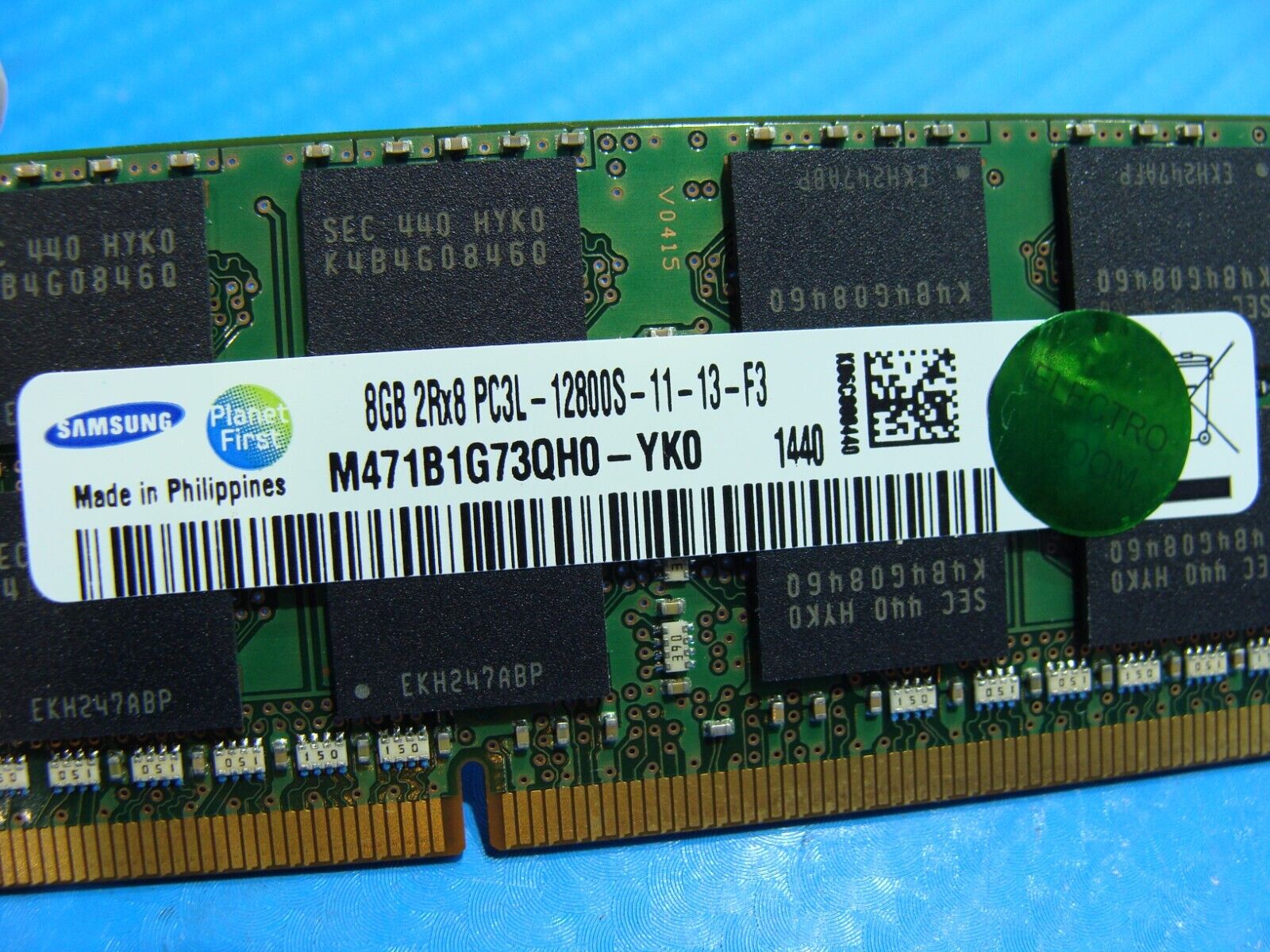 Lenovo Z40-70 Samsung 8GB 2Rx8 PC3L-12800S Memory RAM SO-DIMM M471B1G73QH0-YK0