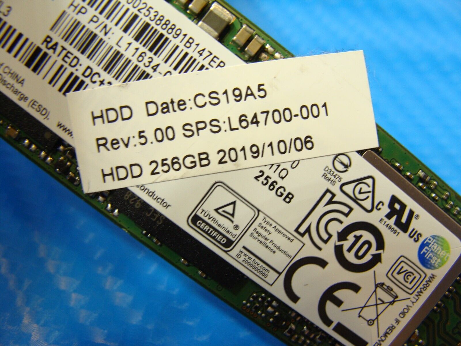 HP 14u G6 Samsung 256GB NVMe M.2 SSD Solid State Drive MZVLB256HAHQ-000H1