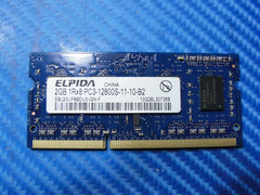 MacBook Pro A1278 Elpida 2GB SO-DIMM Memory RAM PC3-12800S EBJ20UF8BDU0-GN-F - Laptop Parts - Buy Authentic Computer Parts - Top Seller Ebay