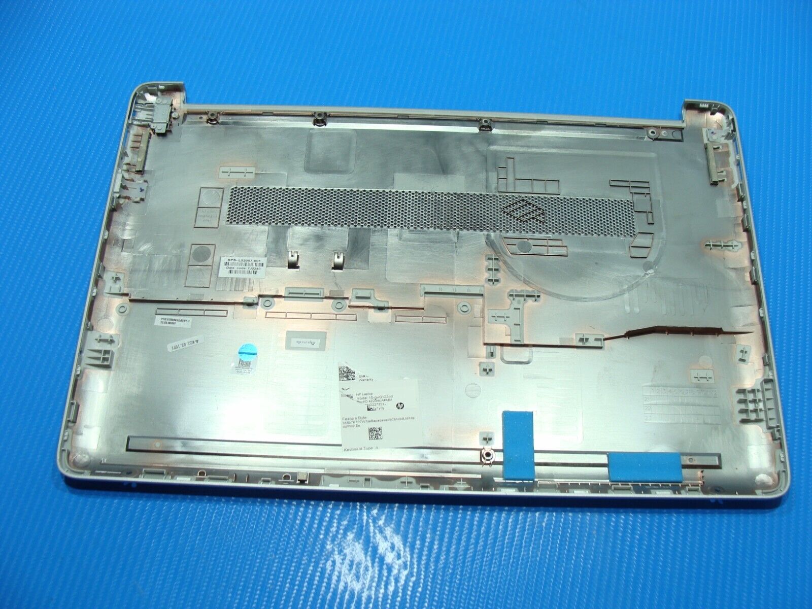 HP 15.6” 15-gw0123od Genuine Laptop Bottom Case Base Cover Silver L52007-001