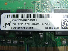 Dell Inspiron 15.6" 5555 OEM Laptop Micron SODIMM RAM Memory 2GB PC3L-12800S - Laptop Parts - Buy Authentic Computer Parts - Top Seller Ebay