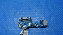 HP EliteBook 8540w 15.6" Genuine Laptop USB VGA Port Board w/Cables LS-4952P HP