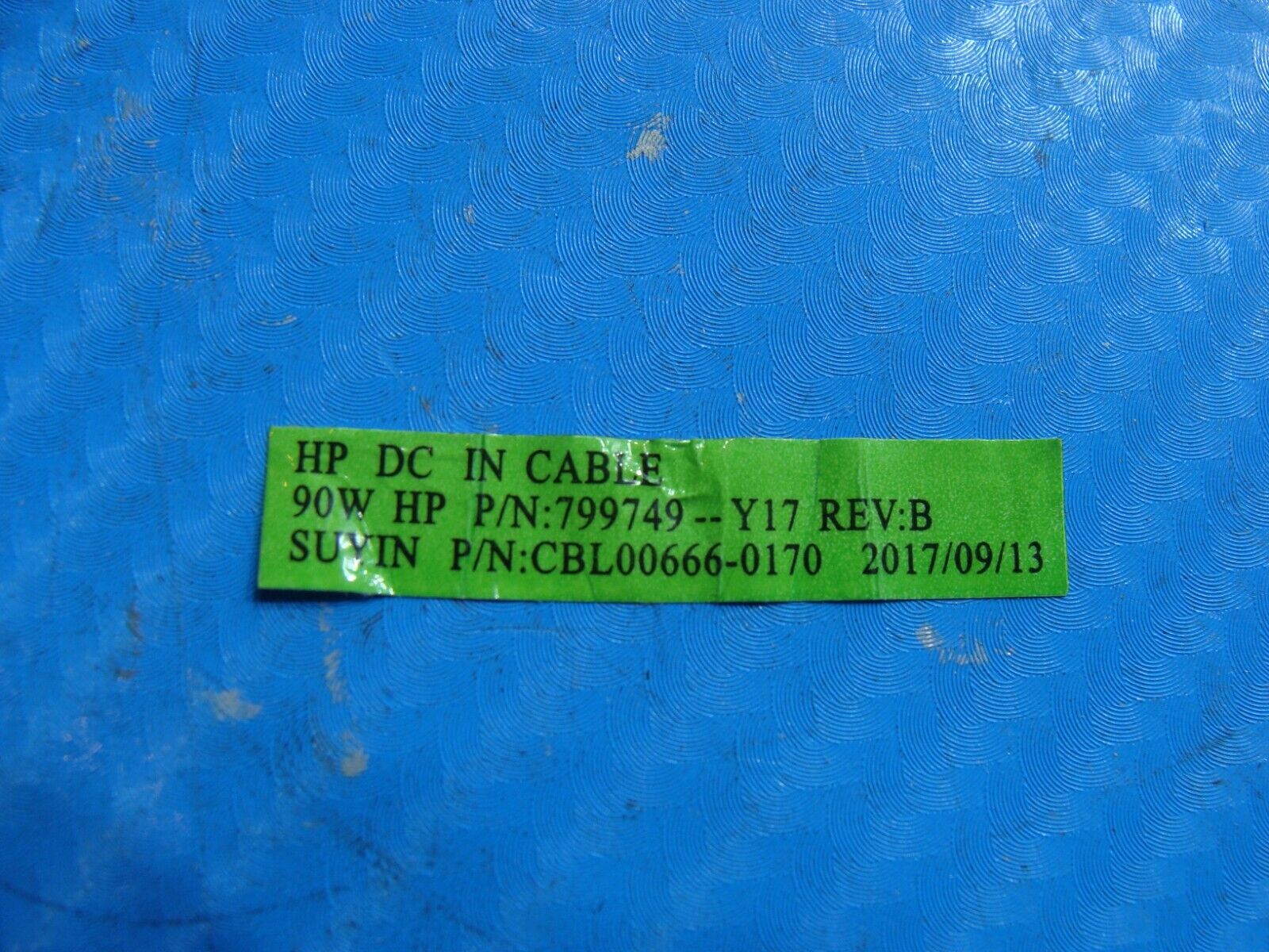 HP 15.6” 15-bs016cg Genuine Laptop DC IN Power Jack w/Cable 799749-Y17