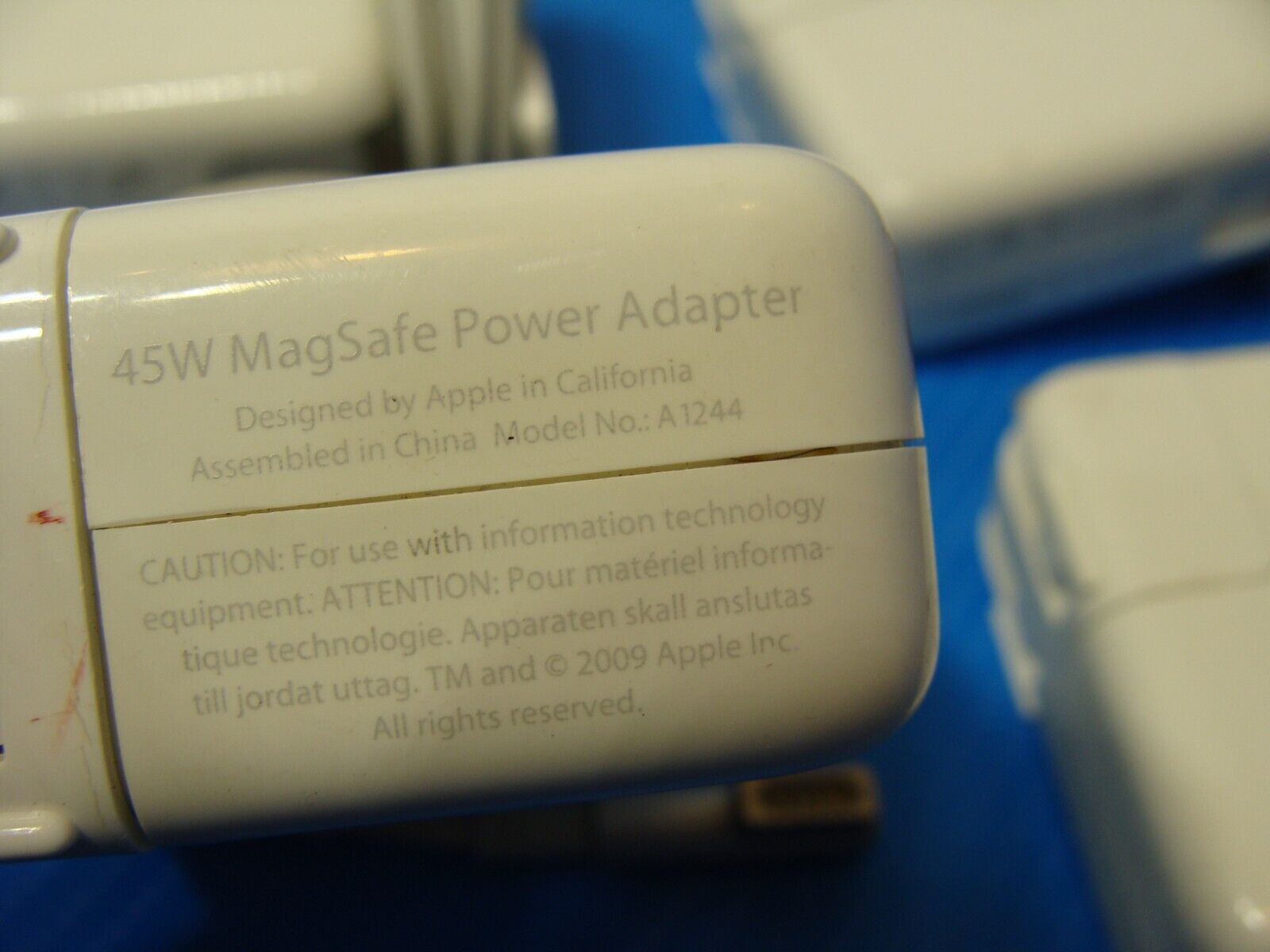 Lot of 6 Apple OEM Laptop MacBook Genuine 45W MagSafe Power Adapters A1374