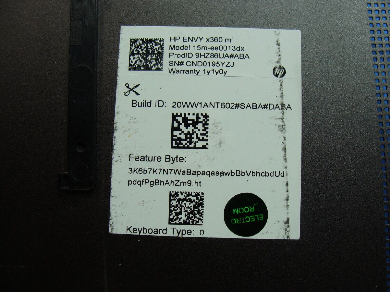 HP Envy x360 15m-ee0013dx 15.6