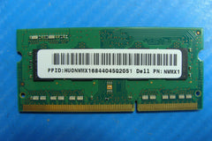 Dell 5558 Laptop Samsung 4GB Memory pc3l-12800s-11-13-b4 m471b5173db0-yk0 