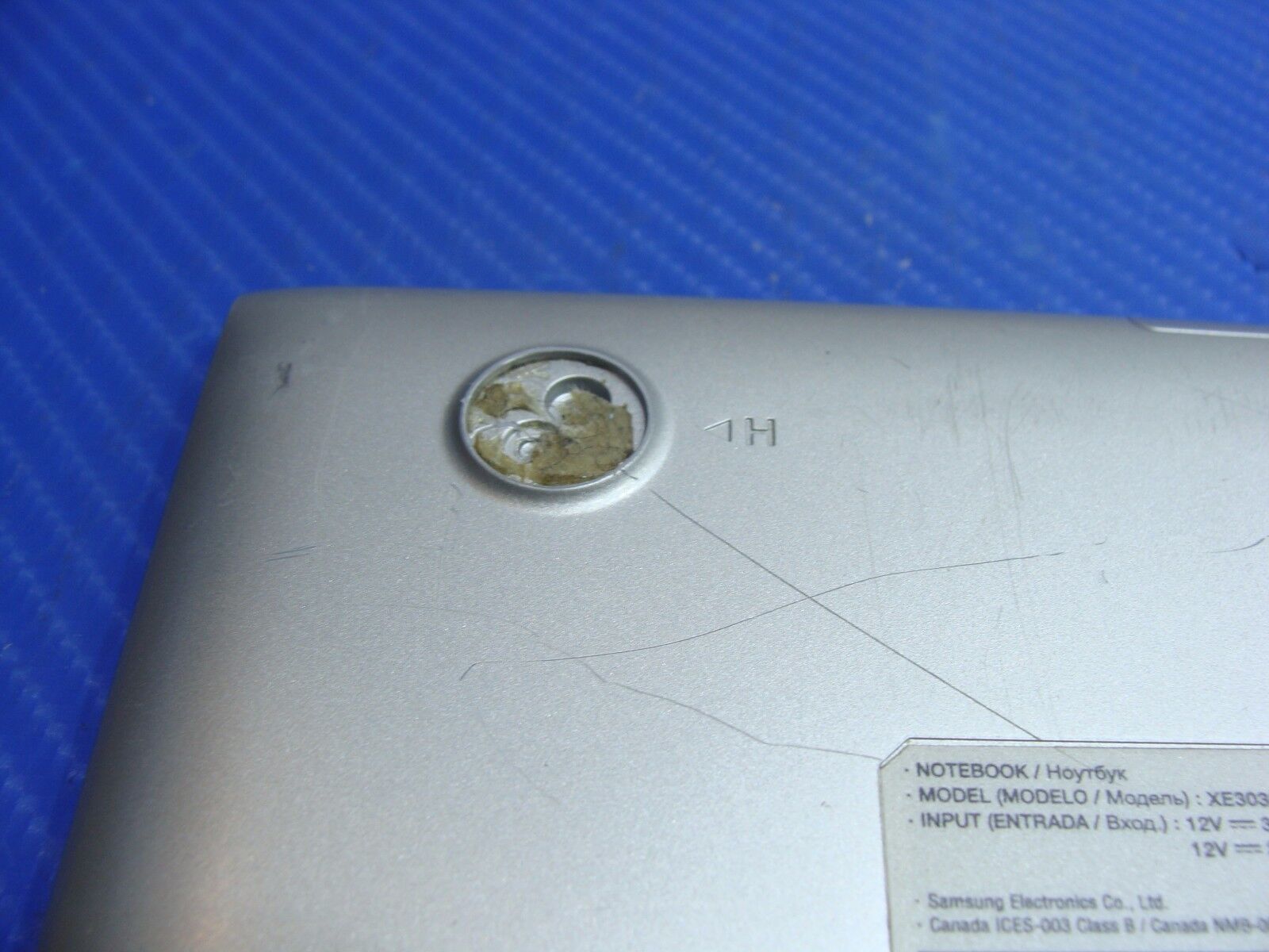 Samsung Chromebook 11.6 XE303C12 Genuine Laptop Bottom Case Silver BA75-04168A