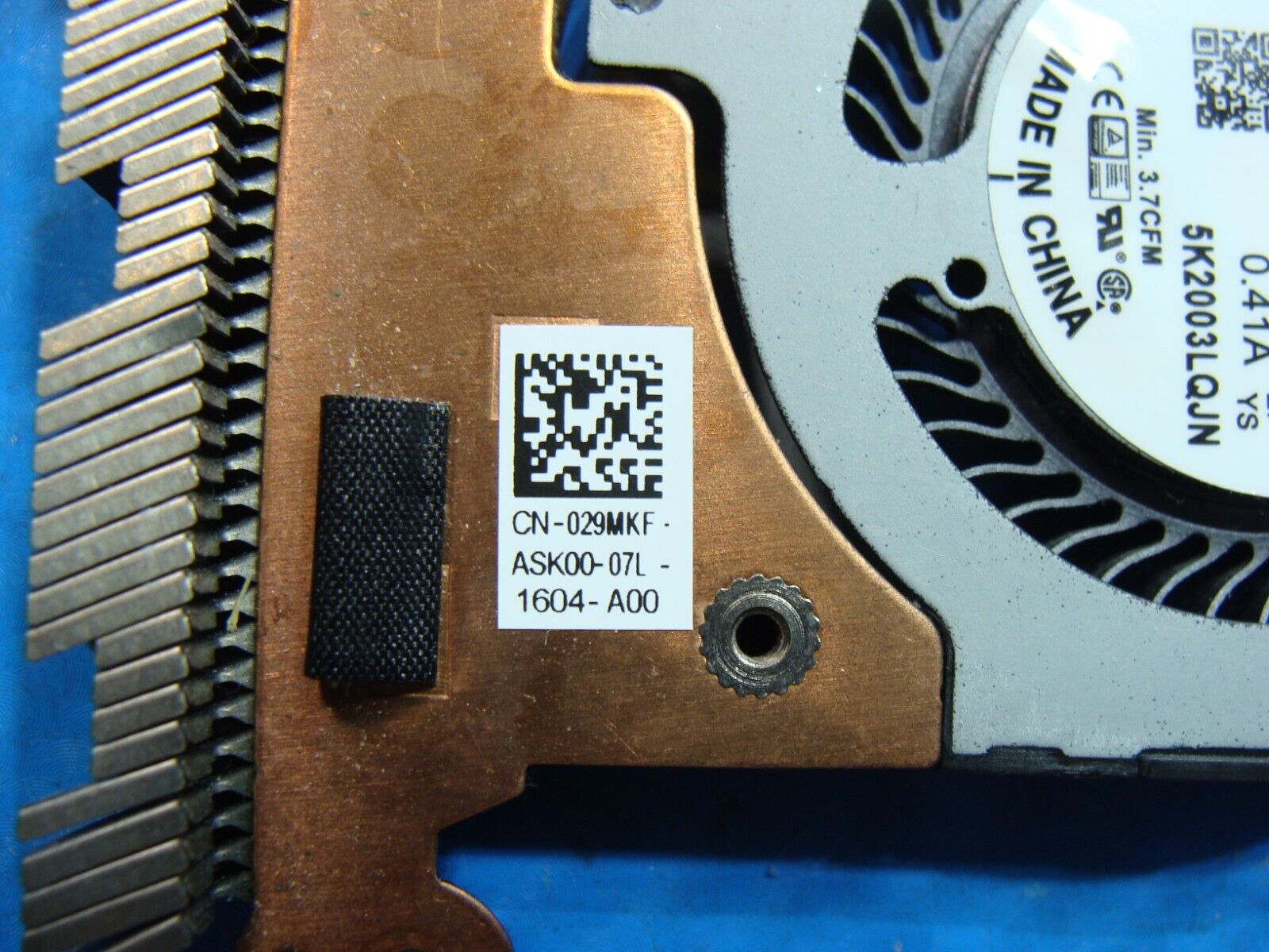 Dell Latitude 5410 14 CPU Cooling Fan w/Heatsink HHKD2 29MKF AT2UK001ZAL