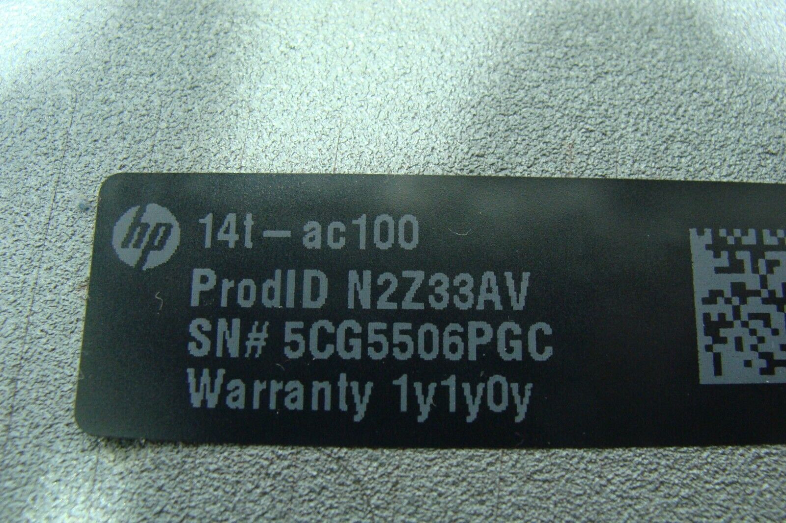 HP 14 14t-ac100 Genuine Laptop Bottom Case Base Cover 813500-001 1510B1787301