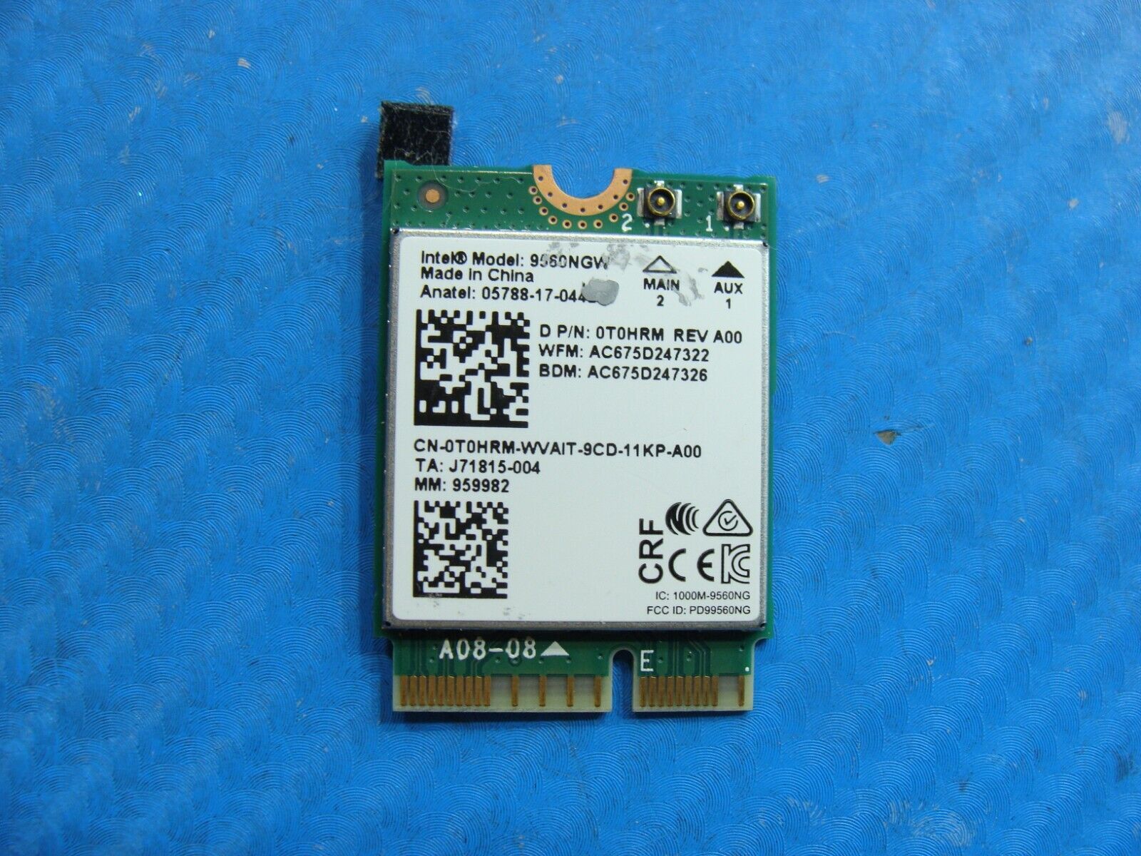 Dell Latitude 5400 14 Genuine Wireless WiFi Card 9560NGW T0HRM