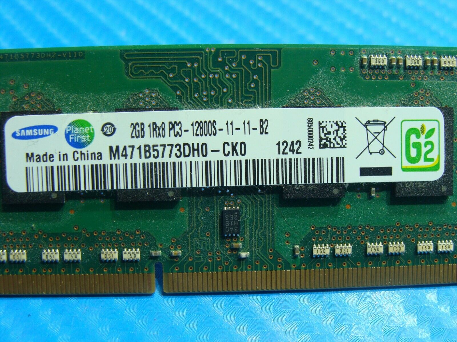 Asus Q500A-BSI5N04 Samsung 2GB PC3-12800S SO-DIMM Memory RAM M471B5773DH0-CK0 Samsung