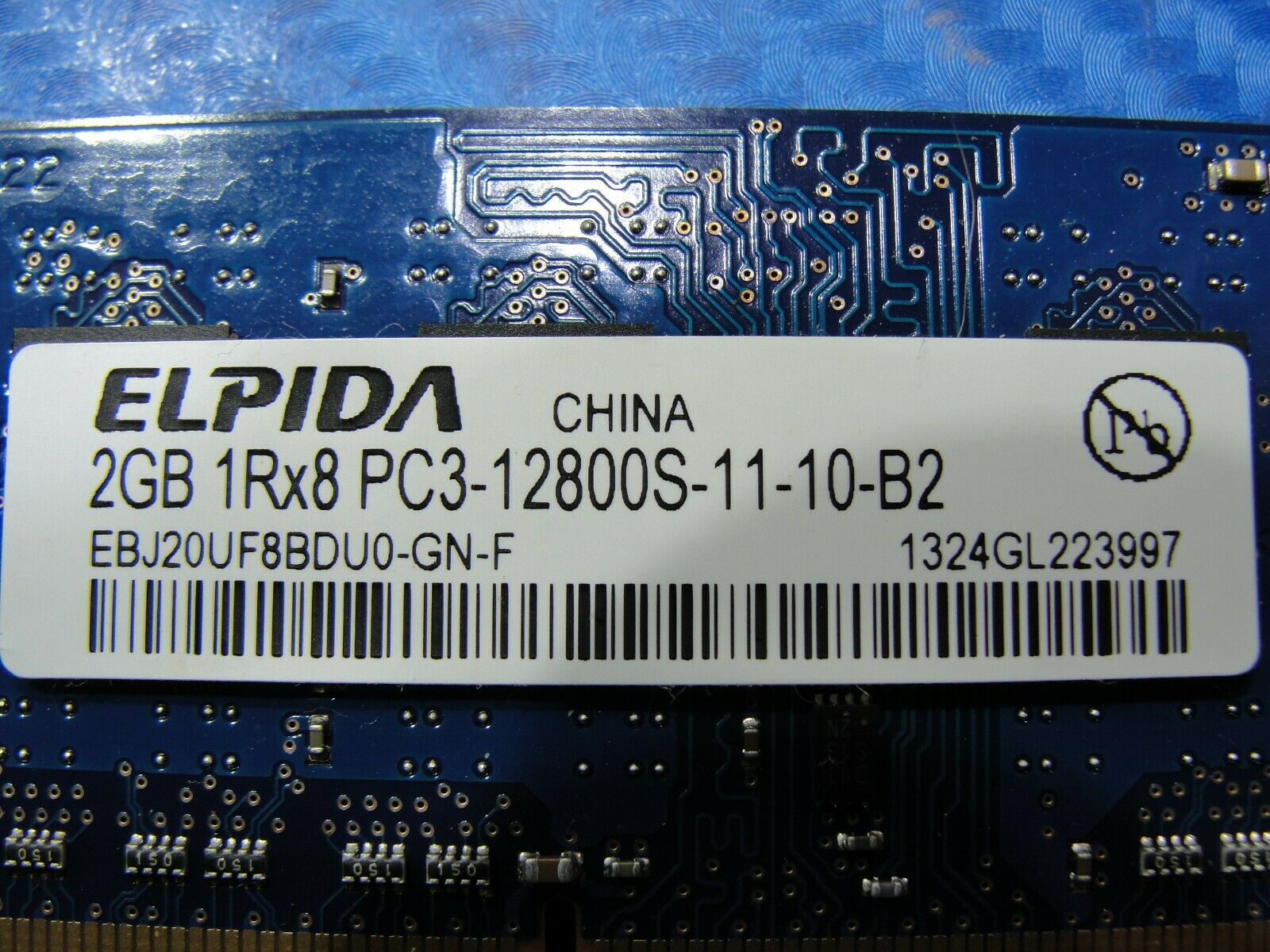 MacBook Pro A1278 Elpida 2GB 1Rx8 PC3-12800S SODIMM Memory RAM EBJ20UF8BDU0-GN-F - Laptop Parts - Buy Authentic Computer Parts - Top Seller Ebay