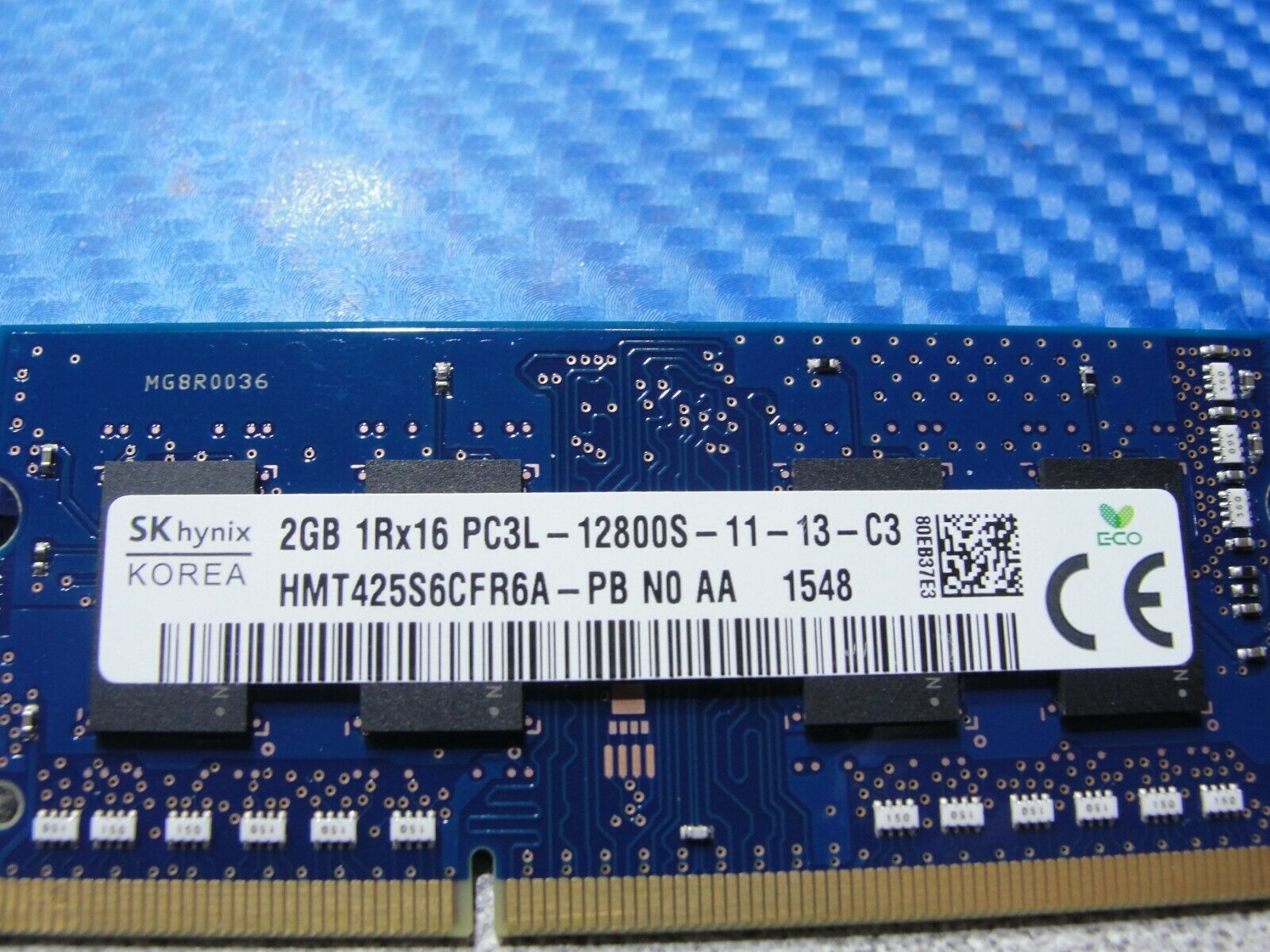 Dell 15 5558 SK Hynix 2GB 1Rx16 PC3L-12800S SO-DIMM Memory RAM HMT425S6CFR6A-PB SK Hynix