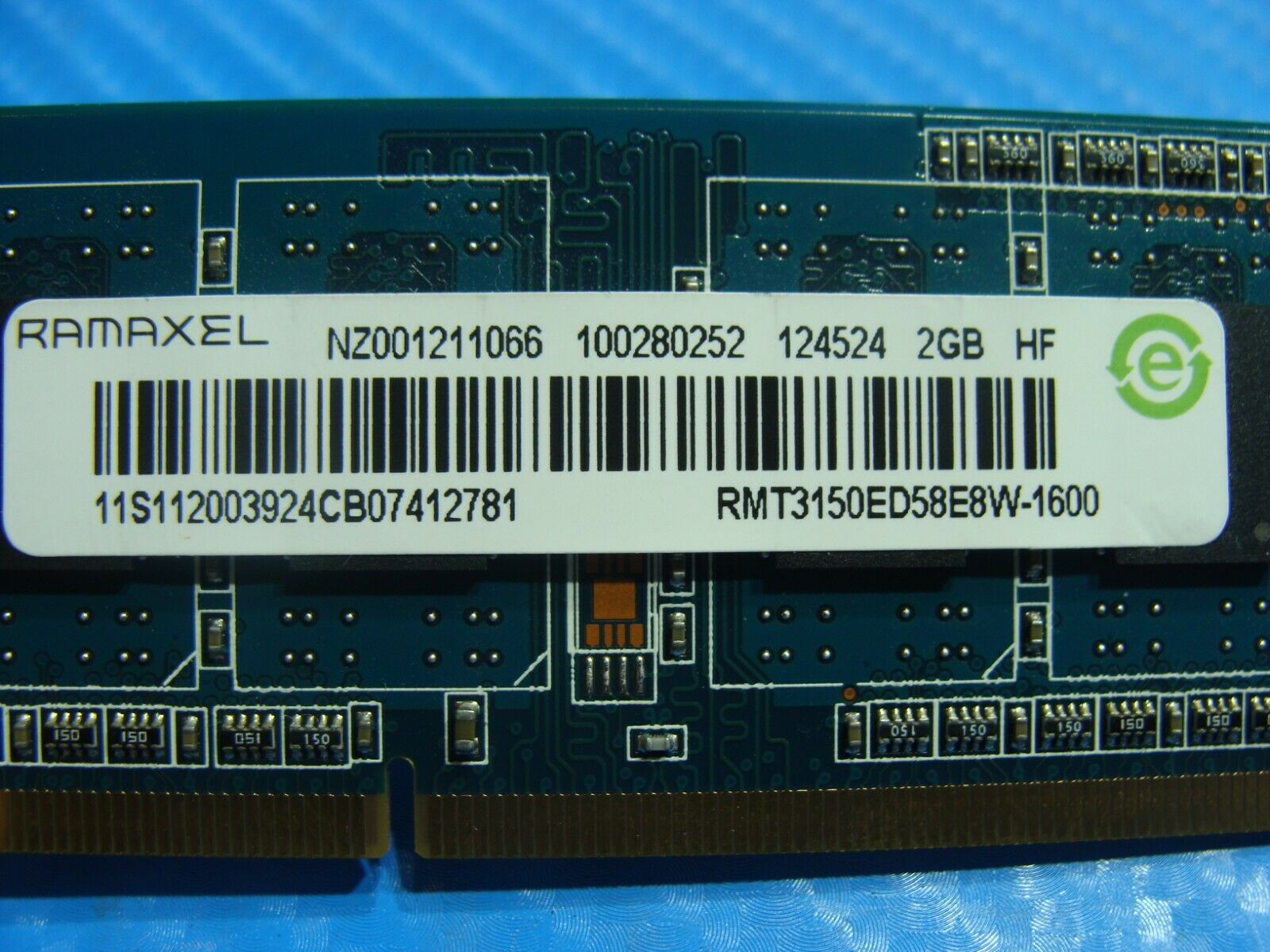 Lenovo Y580 20132 Ramaxel 2GB SO-DIMM Memory RAM RMT3150ED58E8W-1600 Ramaxel