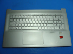 HP 17.3” 17-cp0076nr OEM Laptop Palmrest w/Keyboard TouchPad Silver 701976-211