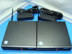 Lot of 2 Lenovo ThinkCentre M720q Intel i5-8400T 8GB RAM 256+128GB WIFI+BT W10P