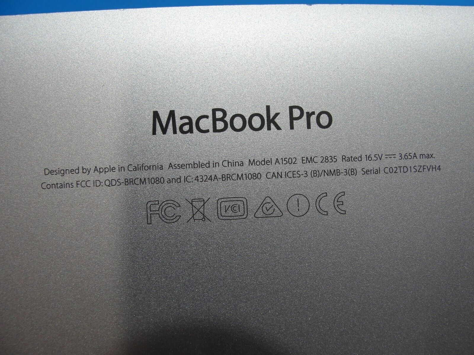 MacBook Pro A1502 13