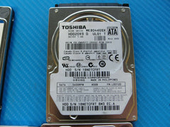 LOT of 10 80GB 2.5" Laptop SATA Hard Drives 9x WD WD800BEVT 1x Toshiba MK8046GSX 