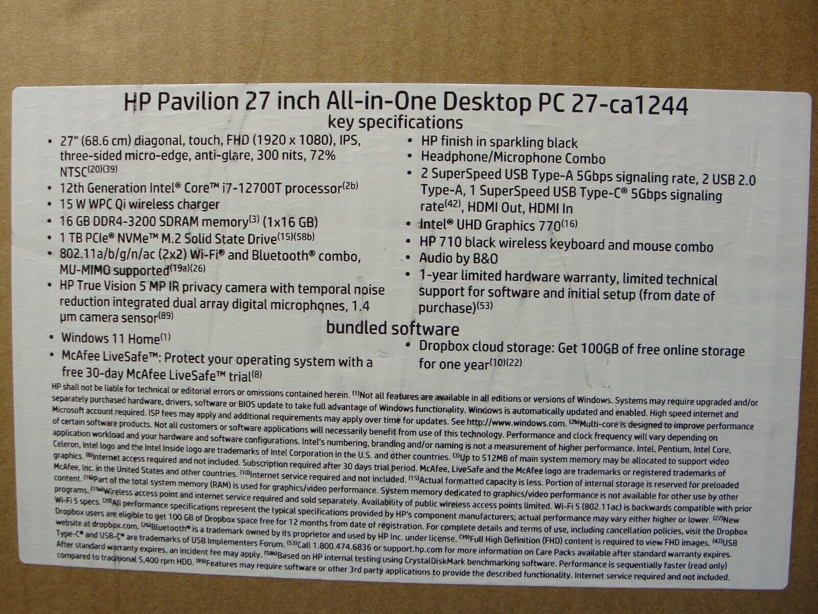 HP Pavilion 27