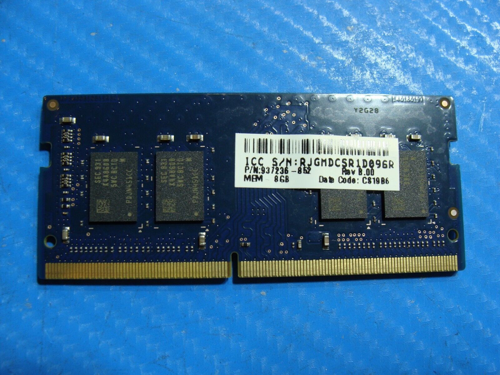 HP 830 G6 Ramaxel 8Gb 1Rx8 Memory Ram So-Dimm PC4-2666V RMSA3260KC78HAF-2666