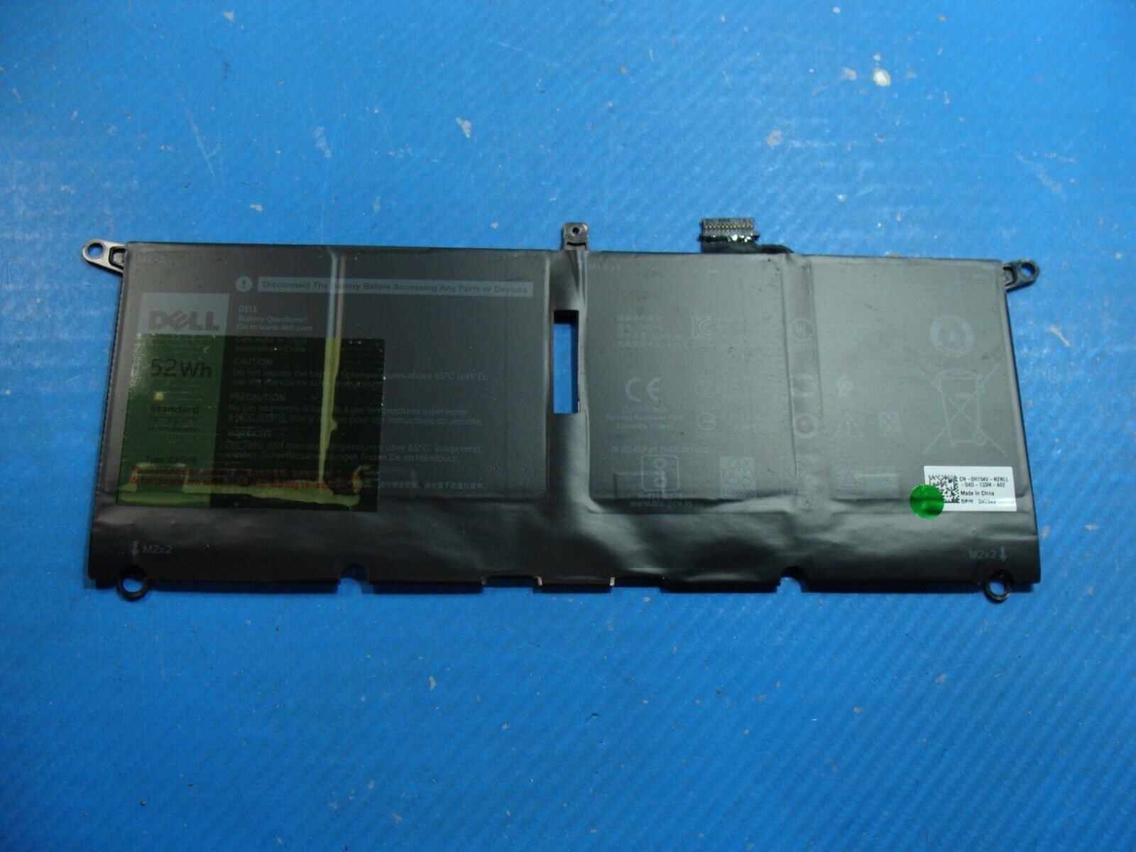 Dell XPS 13.3 13 7390 OEM Battery 7.6V 52Wh 6500mAh H754V DXGH8 Excellent