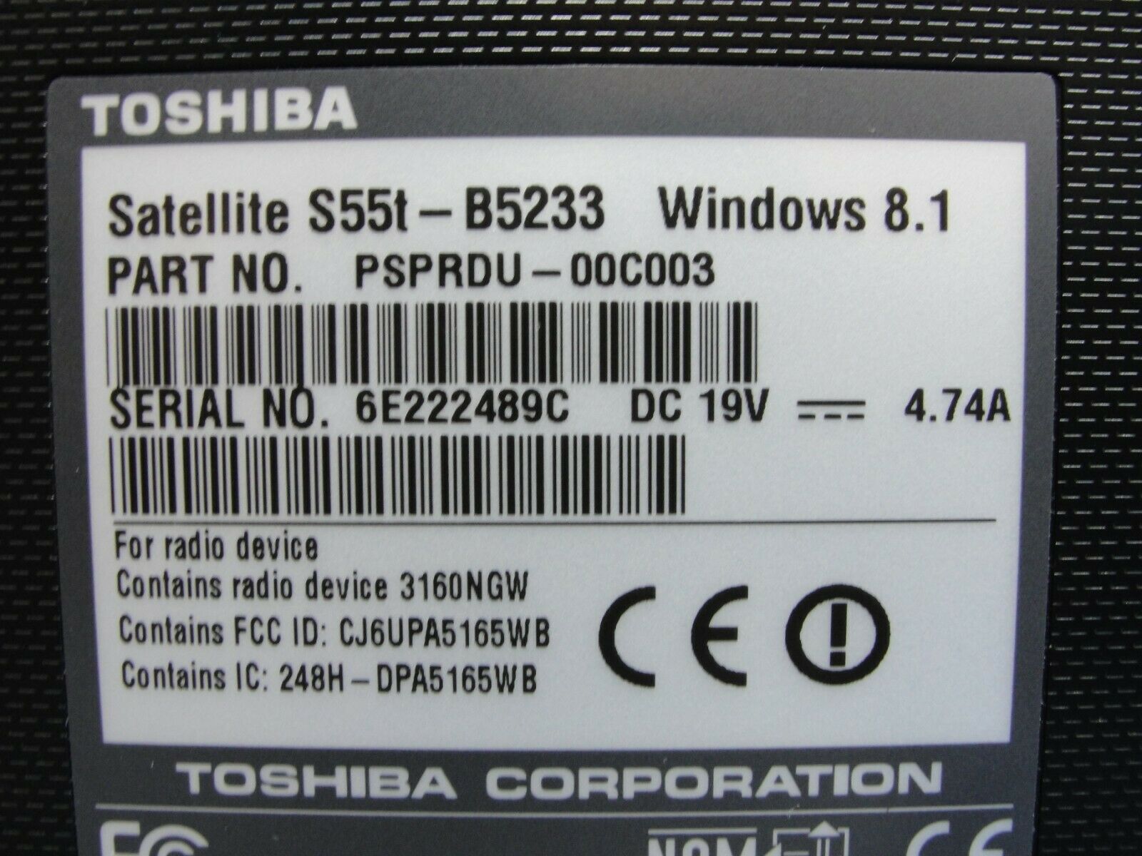 Toshiba Satellite 15.6