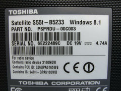 Toshiba Satellite 15.6" S55t-B5233 OEM Laptop Bottom Case Black A000295160 - Laptop Parts - Buy Authentic Computer Parts - Top Seller Ebay