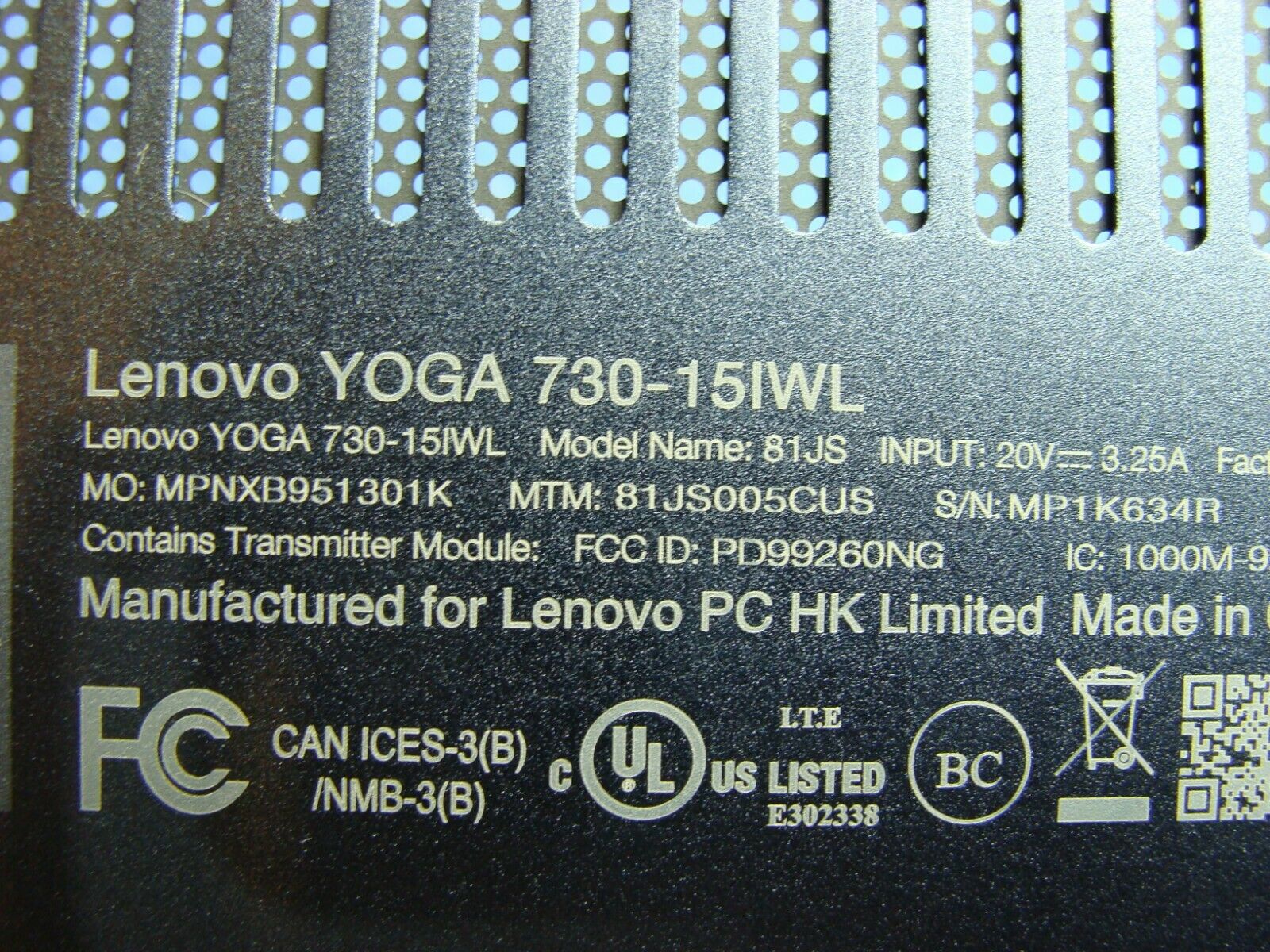 Lenovo Yoga 730-15IWL 15.6