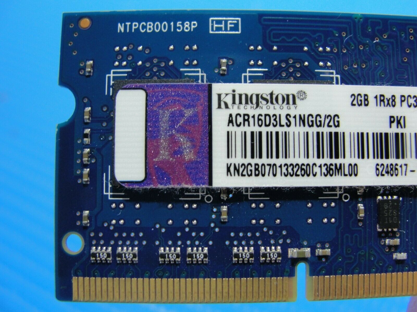 Acer M5-583P-6637 Kingston 2GB PC3L-12800S SO-DIMM Memory RAM ACR16D3LS1NGG/2G Kingston