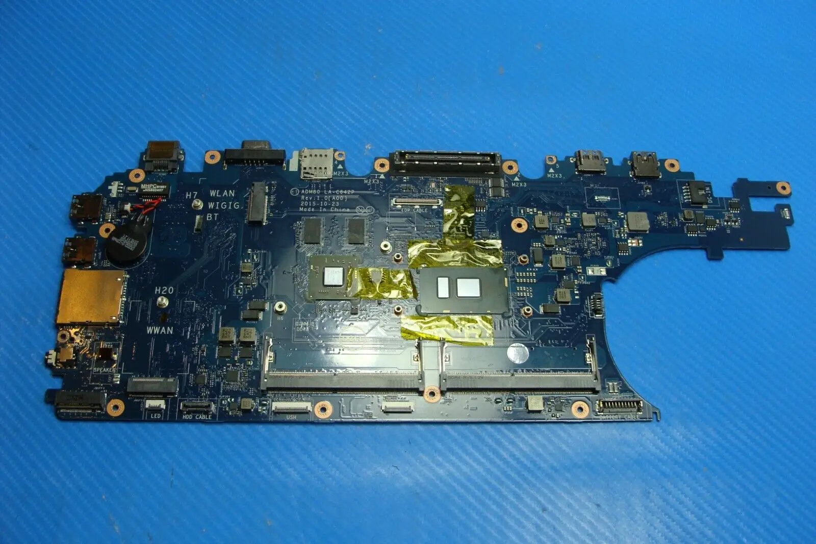 Dell Latitude E5570 15.6 Intel i5-6300u 2.4GHz Motherboard LA-C642P GVKV9